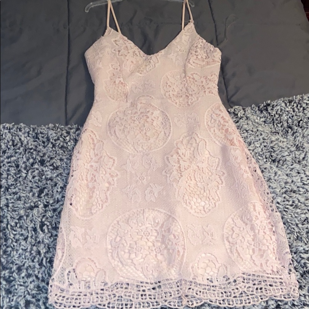 Pink Crotchet Dress